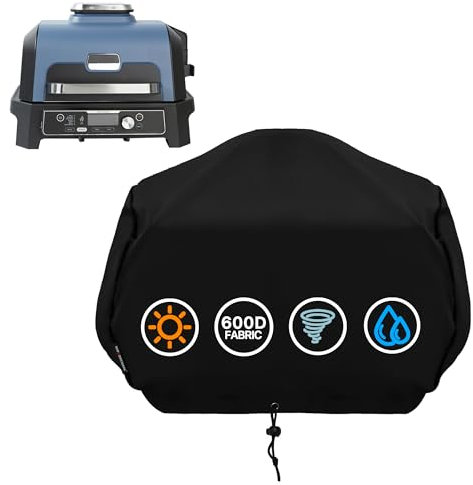 Suphomeware Grill Cover for Ninja Premium XL Grill, Heavy Duty BBQ Grill Accessories for Ninja OG800 OG900 and OG951 Series Woodfire Pro Outdoor Grill.