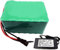 E-Bike Akku 24V 29.4V 15Ah Lithiium-Ionen High Power Batterie 7S5P Wasserdichter Akku Mit Ladegerät Wiederaufladbar Elektrofahrrad Batterie Für Scooter, Motorrad, Go Kart Motor 24V 15AH,T