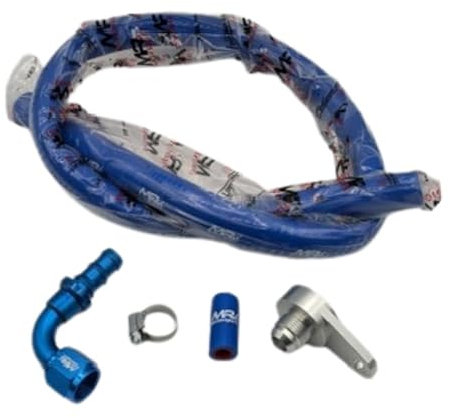 Kit eliminazione decanter specifico per motore multiair in alluminio | compatibile con abarth grande punto evo e compatibile con alfa romeo mito qv e giulietta 1.4 170hp | MRMOTORSPORT (Blu)