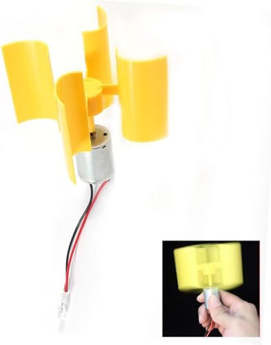 Mini generatore eolico, 0,55 W, 5,5 m/s, mini generatore, turbina eolica, turbina eolica verticale, per la produzione di modelli scientifici per lavori piccoli e manuali