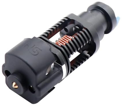 zhuhangyu 3D Red K1 V6 Hotend Bi-Metall montiert vergoldetes Kupfer Hot End for Voron 2.4 Prusa I3 MK3 Titan V2 Extruder 3D-Drucker(Black Aluminum)