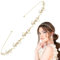Serre Tete Mariage, FUKPO Bijoux de Tete Femme Accessoires Cheveux Mariage Strass, Diademe Deco Accessoire Cheveux Mariage Serre Tête Bandeaux Headbands Courts Longs Enfant Fille