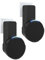 Maxonar Wall Mount, Space Saving Mount, Integrated Cable Management Wall Mount, No Drilling Required, Compatible with Echo PoP and Google Nest Speaker, Black（2Pack）