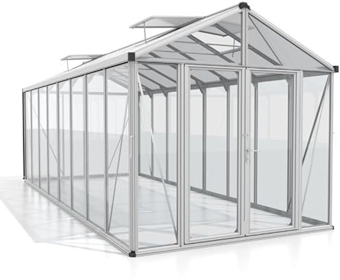 INNOLUX Gewächshaus Vitavia Zeus 15700 Glas und Polycarbonat 10 mm 258 x 614 x 250 cm