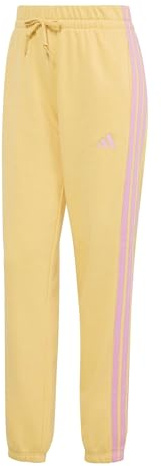Adidas Damen Hose Essentials 3-Stripes French Terry Cuffed Pants (Plus Size)