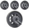 Juego de 4 ruedas universales para lavavajillas para lavavajillas de cocina, piezas de reparación de rodillos lisos para la bandeja inferior, fácil instalación Home Appliance W
