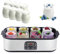 Yaourtière Ultime avec 8 Récipients en Verre de 180 ML, Yaourtière Automatique de 1400 ML, Yaourtière Électrique Multifonction, Température Et Temps Réglables, pour Yaourt
