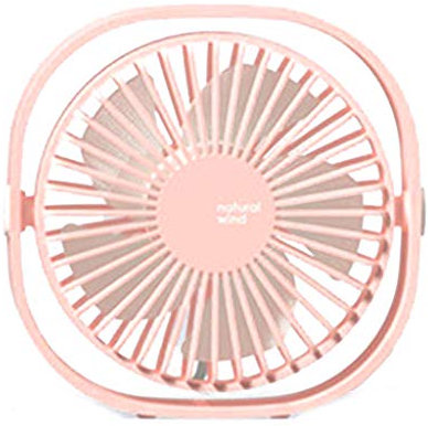 THINCAN Electric fan,360 Degree Rotating Table Fan Low Noise Small Cooling Fan Portable USB Desktop Fan for Home Office Easy to Use