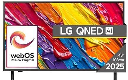 LG QNED84 AI 43 inch 4K Smart TV, Model 2025