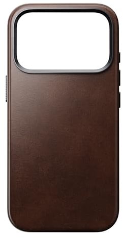 NOMAD Traditional Leather Case | für iPhone 17 Pro | Schutzhülle aus hochwertigem Echtleder | MagSafe-kompatibel | Rustic Brown Horween