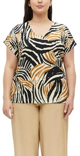 s.Oliver Strukturiertes V-Neck-T-Shirt im Relaxed Fit