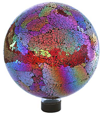 Gardener Select 16BFG05 Boule décorative en Verre mosaïque pour Jardin 25,4 cm Rouge/Violet 25,4 cm