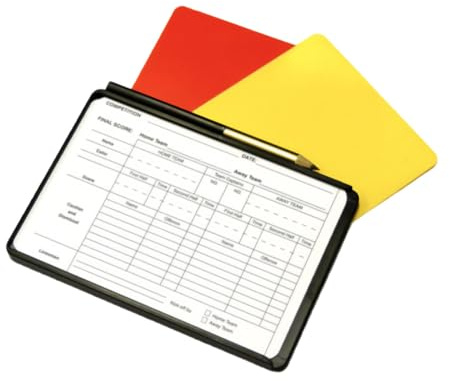 Carta Sport Unisex REFEREE CARDS, Red/Yellow, One Size UK