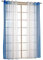 SIMPVALE Vorh?nge Durchscheinend mit ?Sen 2er Set, Farbverlauf Voile Gardinen Transparent, Lange Vorh?nge f¨¹r Balkon, Schlafzimmer und Wohnzimmer, 140 x 245 cm, Blau mit Wei?