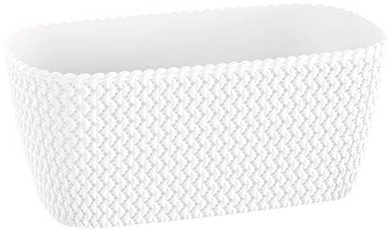 Jardinera para balcón SPLOFY CASE 4L., dimensiones (mm) 297x145x133, color Blanco