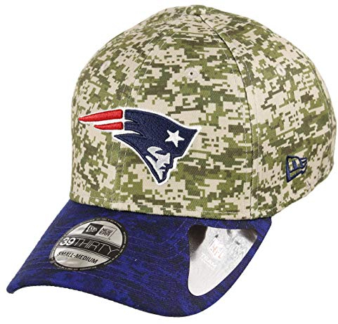 New Era New England Patriots 39thirty Adjustable Cap NFL Digi Camouflage/Blau - M - L