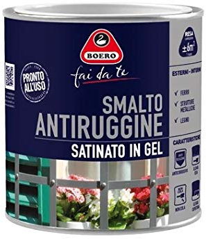 Boero - Smalto ANTIRUGGINE Satinato in Gel Marrone 0,500LT