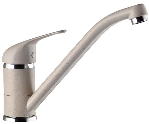 SCHOCK | Miscelatore Omega Monocomando con Bocca Girevole, Colore Avena, h140mm