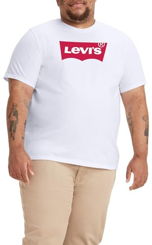 Levi's Men's Graphic Crewneck Tee T-Shirt, Batwing White, XS
