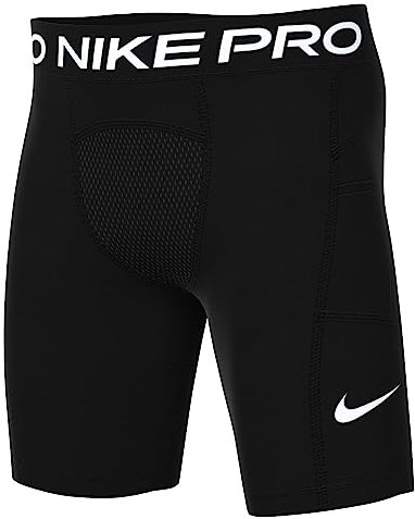 Nike Boys Mid Thigh Length Tight Pro Dri-Fit, Black/White, DM8531-010, M
