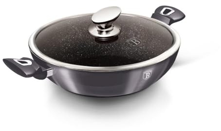 Berlinger Haus - BH/7111 - Wok mit Deckung, 30 cm, Metallic Line Carbon Pro Edition