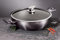 Berlinger Haus, Wok + couvercle, 30 cm, Collection Carbon Pro, 2 poignées latérales, Convient à tous les types de plaques de cuisson, sans PFOA, plomb, cadmium, Facile à nettoyer