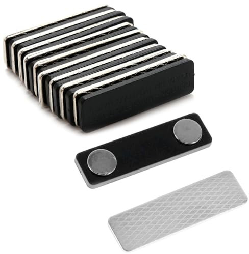 VANANA Porta badge magnetico fai da te, con magnete al neodimio, forte chiusura adesiva, per riunioni, ufficio, hotel, arti (1)