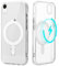 Yoedge Klare Magnetisch Hülle für iPhone XR 6,1 Zoll [Kompatibel mit Magsafe/Wallet] Schlank Ultra Dünn Silikon TPU Stoßfest Handyhülle Kratzfeste rutschfeste Schutzhülle für iPhone XR, Transparent