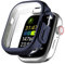 BoLuo Funda Silicona para Apple Watch Series 8 Ultra 49mm Case, Funda Caso Smartwatch, Flexible Protectora Cover,Funda Reloj Clear Plating TPU Case Protectora para iWatch 8 Ultra 49mm Watch (azul)
