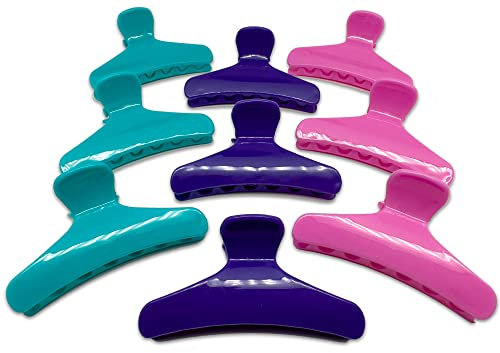 COSE DI DONNA® 9 pinze pinzoni mollette per capelli (Colorato)