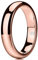 Three Keys Jewelry Women Wedding Bands 4mm Rose Gold Tungsten Carbide Ring with Jewels Domed Polished Infinity Unique for Her size 10