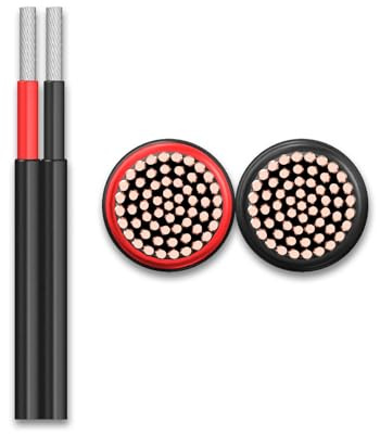 LOWENERGIE Solar Panel Cable H1Z2Z2-K Double insulated 1800V high performance Cut to Length UV Flame Ozone Heat Resistant 30 year service life 4mm (15)