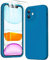 HATOSHI 3 in 1 for iPhone 11 Phone Case, with 2 Pack Screen Protector, [Upgraded Full Camera Protection] Liquid Silicone Silky-Soft Touch Slim Shockproof [Anti-Scratch] [Multi-Color], Midnight Blue