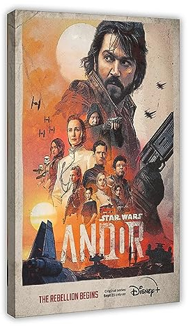 VOLBOZ Star Wars Andor Schlafsaal Schlafzimmer Wandkunst Deco Poster Leinwand Poster Wandkunst Dekor Druck Bild Gemälde für Wohnzimmer Schlafzimmer Dekoration Rahmenstil 60 x 90 cm