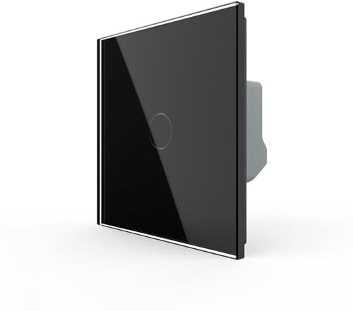 LIVOLO Interrupteur de lampe murale facile et pratique,2 Way Noir, Aucun fil de terre requis