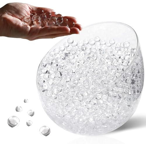 Comforder – Wasserperlen durchsichtig – Deko Wasserperlen für Pflanzen in Vase, ca. 10.000 Hydroperlen, Gelkugeln transparent