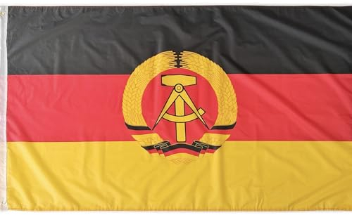 Bandera de Alemania Oriental, bandera colores Alemania Oriental, bandera 150cm x 90cm, bandera Alemania Oriental