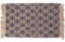 Decorasian Boho Teppich, geflochten aus Jute 60 x 90 cm – Juteteppich 60x90 als Läufer oder Fussmatte, blau