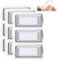 Self Adhesive Metal Bookplates for Books Card 9 Pcs Horizontal Clip Label Holders Metal Drawer Tag - Silver Label Bookplates Metals Frame for Office Library Book File Cabinet Drawer Card Tag Teacher