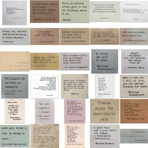 Tiamorph 160pcs Inspirational Stickers Waterproof Motivational Quotes Stickers Famous Words Stickers for Scrapbooking Planner Journal Laptop Envelope Card Wall