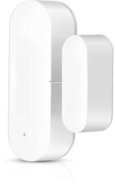 Energeeks - Sensor Apertura Wifi Inteligente - Sensor Crepuscular Incorporado - Notificaciones Móviles - Automatiza tu Hogar al Abrir o Cerrar Puertas/Ventanas - App Móvil - Compatible Alexa/Google