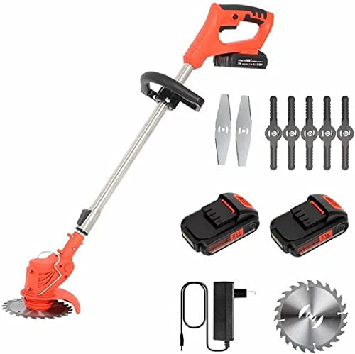 ABBNIA Tondeuse à Gazon électrique sans Fil, Batterie 24V, Outil de Jardinage électrique de Type Poussoir