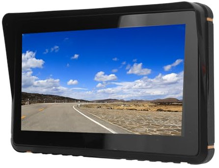 Motorcycle GPS Navigation System, Waterproof 7in Touchscreen Wireless Auto GPS Navigation for Motorbike with Bluetooth & 2.4G 5G WiFi, for CarPlay, for Airplay, for Android Auto