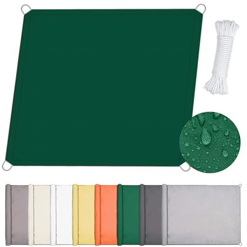 Voile d'ombrage Rectangulaire, Toile Ombrage Imperméable, Voiles D'ombrage pour Patio, Résistant Aux UV,Parasol Deporte,Toile Pergola,Bache, Extérieur Jardin Terrass Balcon