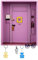 Friends Monica's Door Wall Key Holder, Mobiletto in Legno Porta Chiavi da Muro, Portachiavi da Parete in Legno, Appendichiavi da Muro Ingresso con 6 Ganci, Decorazione da Parete, 20.3×5×25.5 cm
