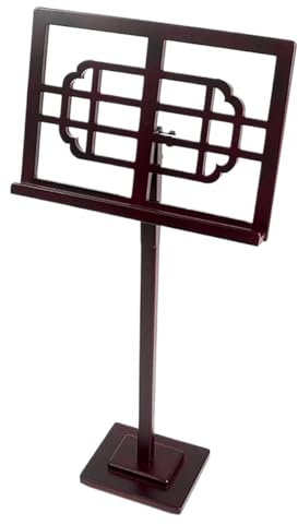 Notenständer Notenpult Holz Notenständer Tragbarer Notenhalter Vintage Style Notenständer Für Chorkirche Notenständer Stabil(Brown)
