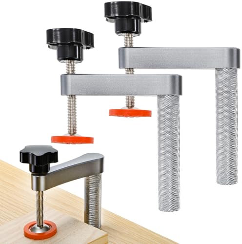 SOUJOY 2-Pack Bench Dog Clamps, 3/4 Holdfast Dog Hole Clamp, Adjustable Woodworking Clamps for Woodworking Clamps Hand Tools, Craftsmen & DIYers