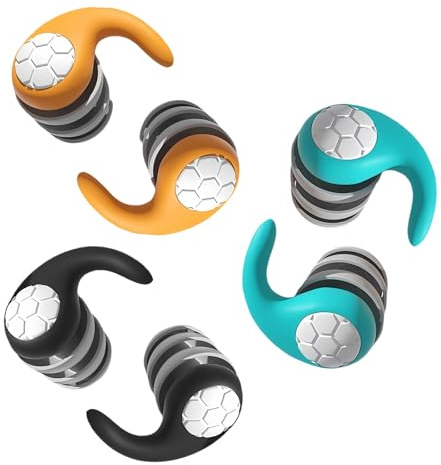 Tapones para los oídos para niños de 5 a 12 años - Tapones para los oídos de silicona impermeables reutilizables para ducharse, nadar, surf, esnórquel, otros deportes acuáticos, 3 pares