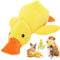 DePro Anti Stress Ente Hund, Sunshine Smile Anti Stress Ente Hund, Spielzeug Für Hunde, Quietschendes Spielzeug, Unzerstörbares Kuscheltier für Hunde,Dog Toys für Kleine, Mittlere, Große Hunde