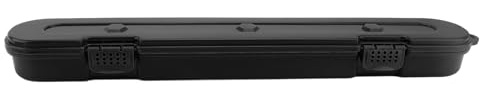 BSLSVGE Chainsaw Chain Storage Box | Large Capacity Organizer for 20 Inch Chains | Plastic Carrying Case with Secure Lock | Prevents Knotting & Oxidation | Compatible for All Chainsaw (Black)